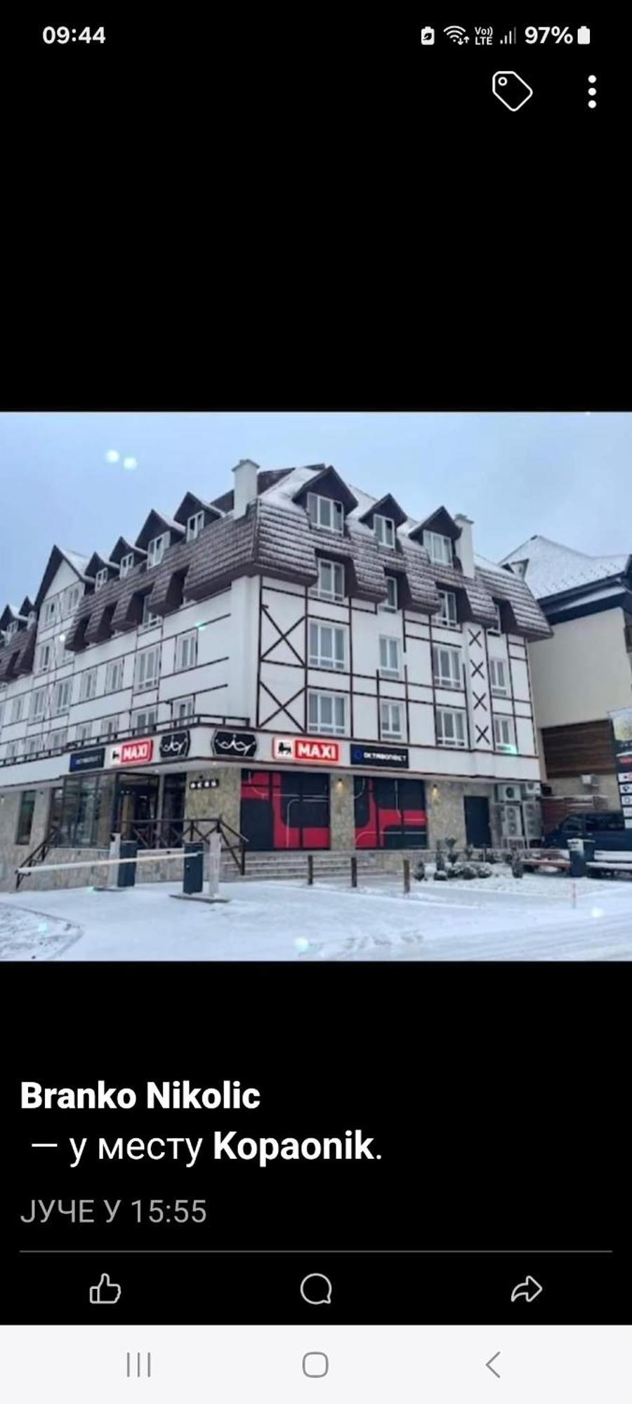 Apartman Kraljevi Cardaci Sadikovic Sa Garazom Kopaonik Exterior foto
